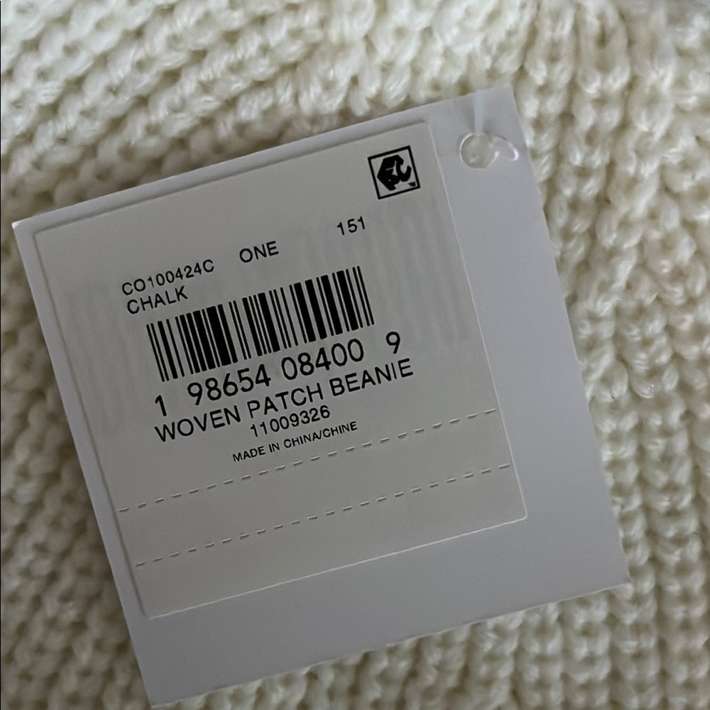 Coach White Knit Beanie - Picture 3 of 6